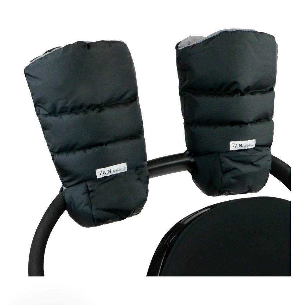 7 AM Enfant Black Stroller Gloves- ***WARMMUFFS - PLUSH*** Barely used